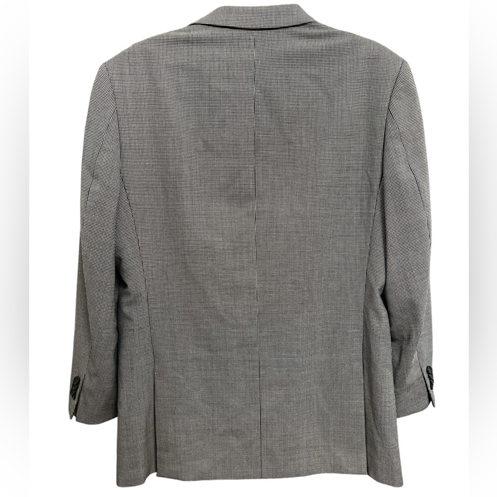 Pronto Uomo Lana Lux Silk Wool Cashmere Black White Houndstooth Sports Coat 38R - Picture 7 of 14